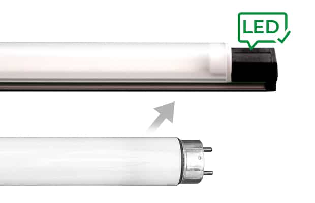 Umrüstung Leuchtstoffröhre auf LED mit dem RE-FIT Kit