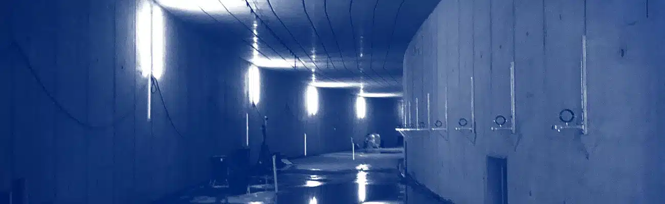 Tunnelbau: Arbeits- Notbeleuchtung