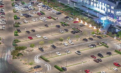 Flutlichtstrahler Lux Vergleich: Parkplätze