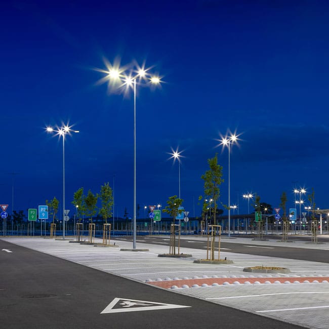 Lichtplanung Parkplatz