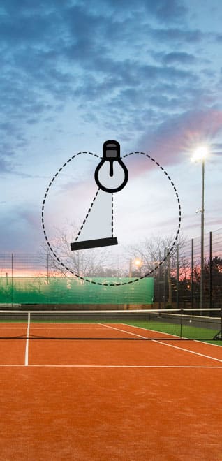 Bedeutung der Beleuchtungsstärke für die Tennisplatzbeleuchtung