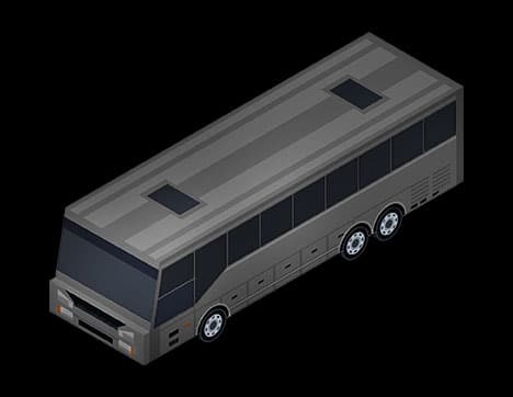 3D-Visualisierung der Tourbus-Beleuchtung