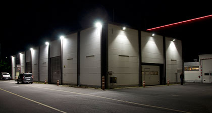 Lichtprojekt Mitsubishi Electric Halle